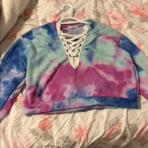 Tie dye cropped top